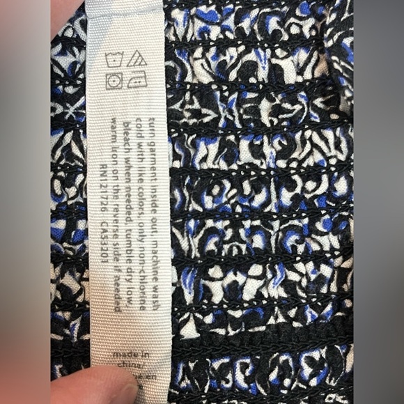 Aeropostale Lightweight Blue and Black Patterned Women's Mini Dress Size Small - Picture 8 of 12